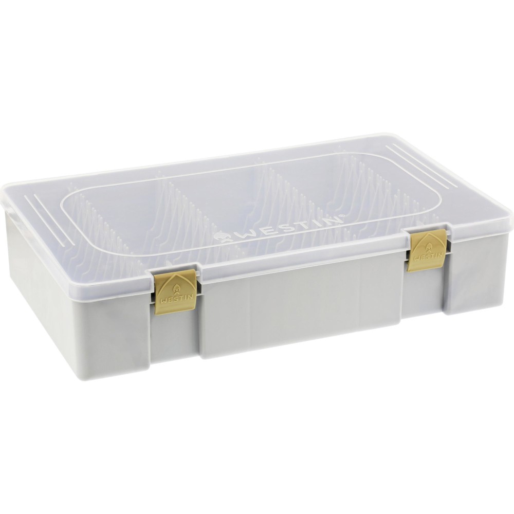 Westin W3 Spinnerbait Storage Box - Spinnerbaitbox Grey/Clear - 36x22,5x8cm
