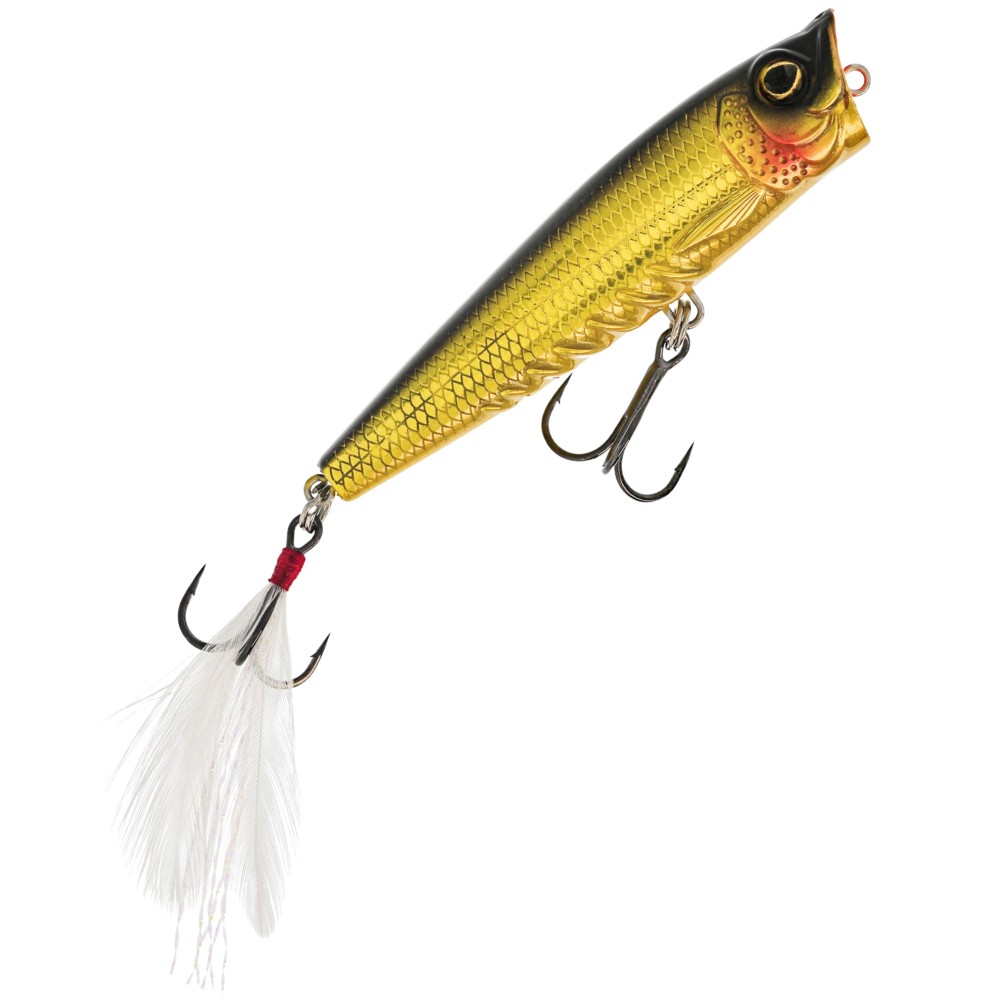 Westin Spot-On Popper - Topwaterköder Gold Chrome - 6,5cm - 7g - 1 Stück