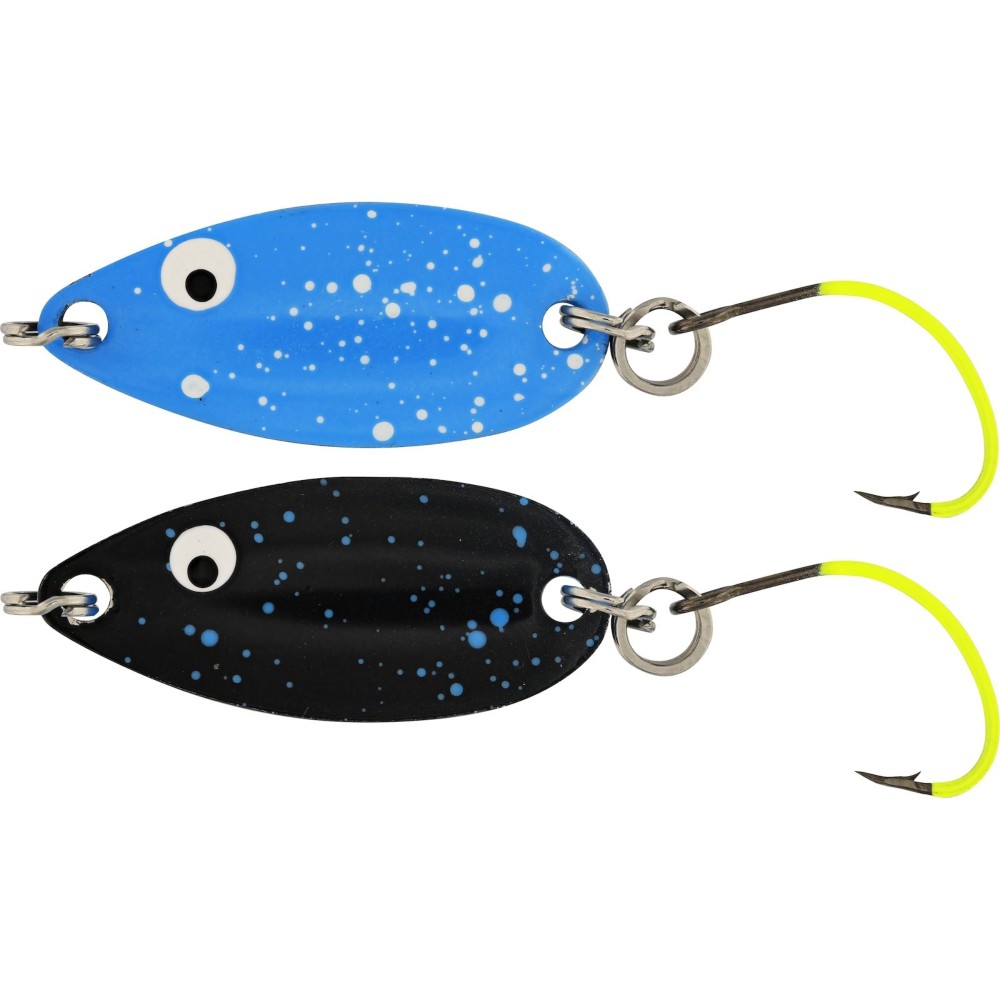 Westin Fidusen Slim (Ultimate) - Spoon Black/Blue Splat (Ultimate) - 3,3cm - 3g - 1 Stück