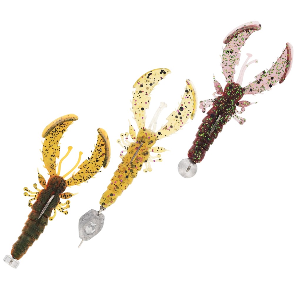 Westin Crecraw Slim R 'N R - Krebs, vormontiert Clear Water Mix 22 - 5.5 cm - 1g/2g/3.5g