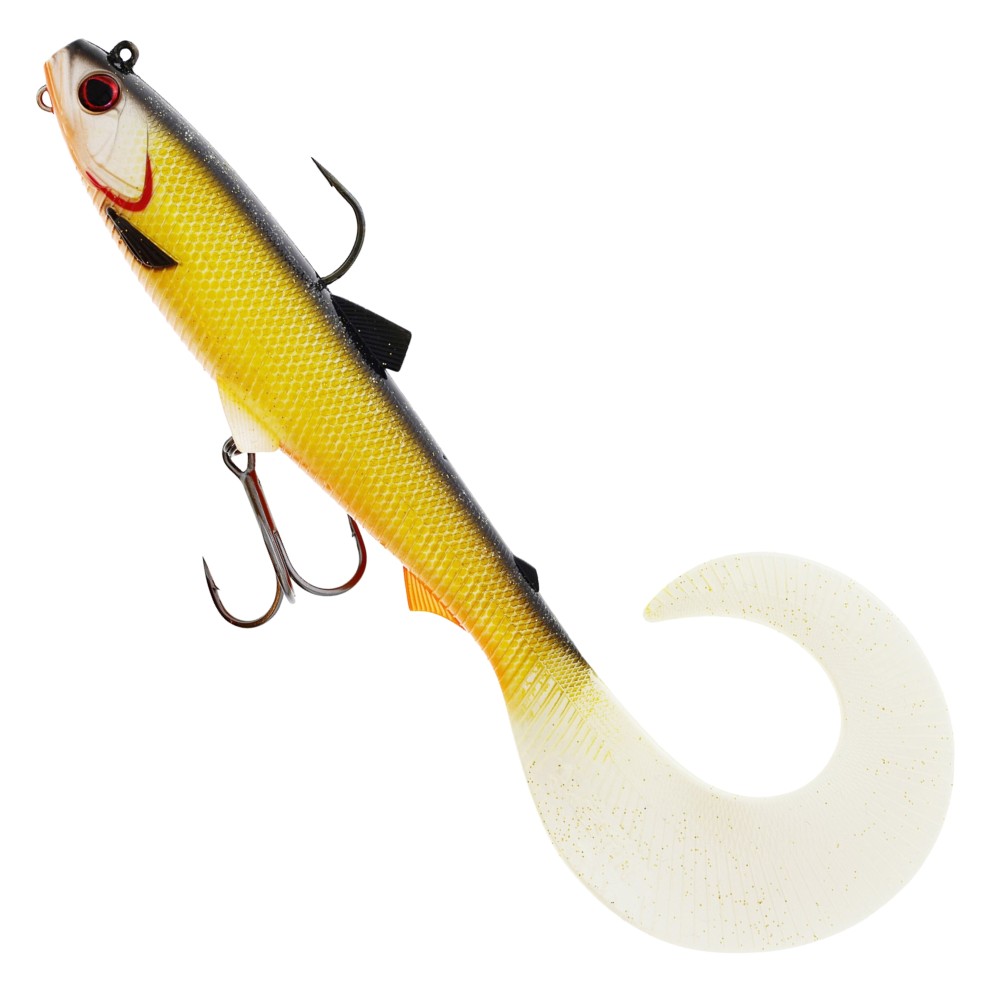 Westin Bullteez Curltail R2F sinking - Gummifisch, vormontiert Official Roach - 16cm - 35g - 1 Stück