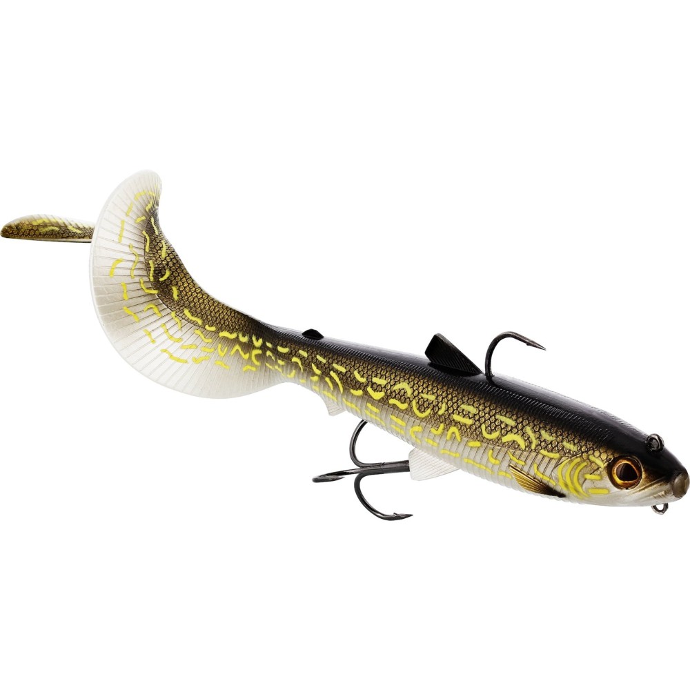 Westin Bullteez Curltail R2F sinking - Gummifisch, vormontiert Motoroil Burbot - 16cm - 35g - 1 Stück