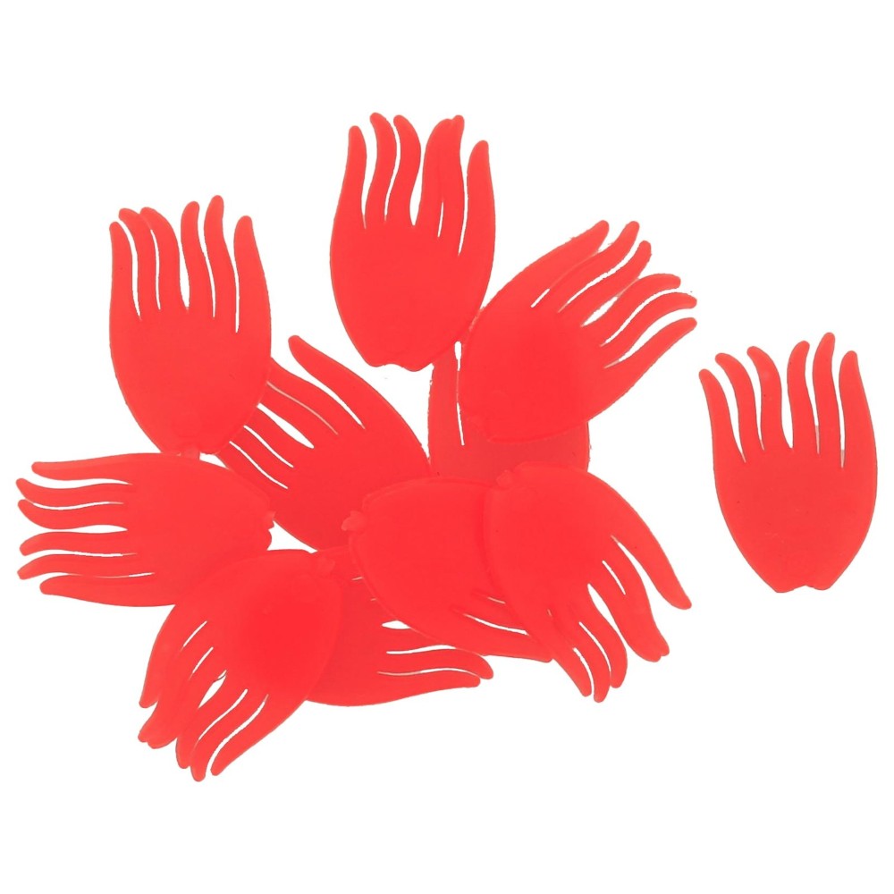 Westin Spotty Rig Fins - Köderfischzubehör UV Orange - X-Large - 16 Stück