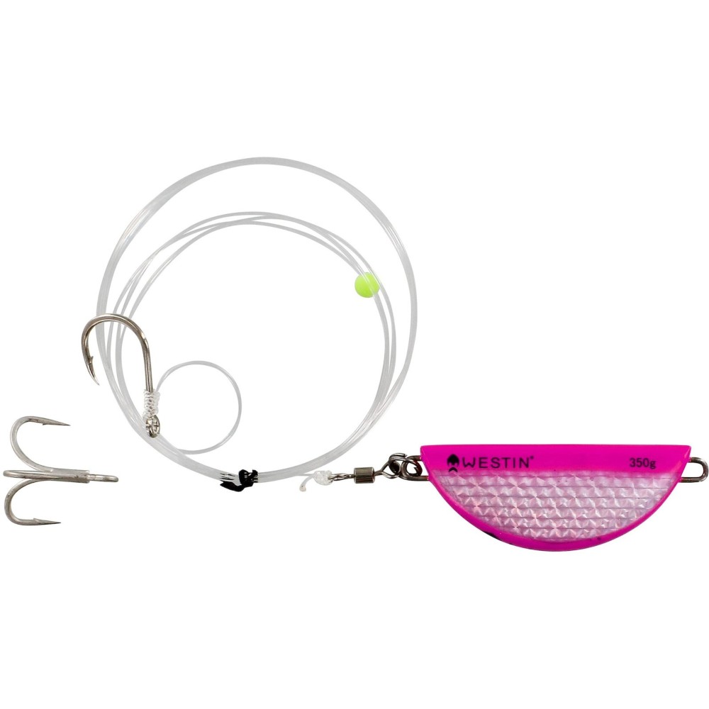 Westin Halibut Anti Twist Rig - Naturködervorfach Pink Flash - 350g