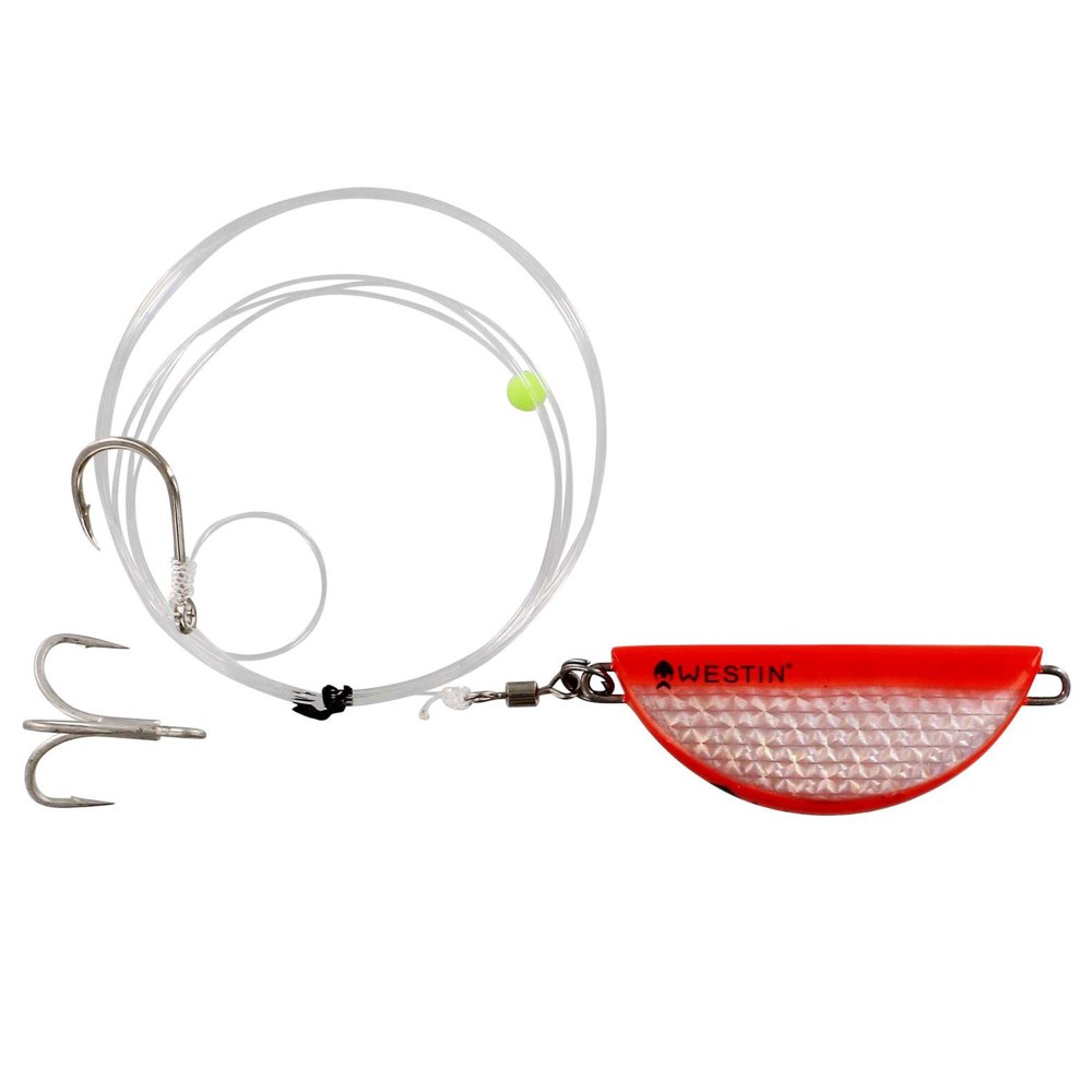 Westin Halibut Anti Twist Rig - Naturködervorfach Orange Flash - 550g