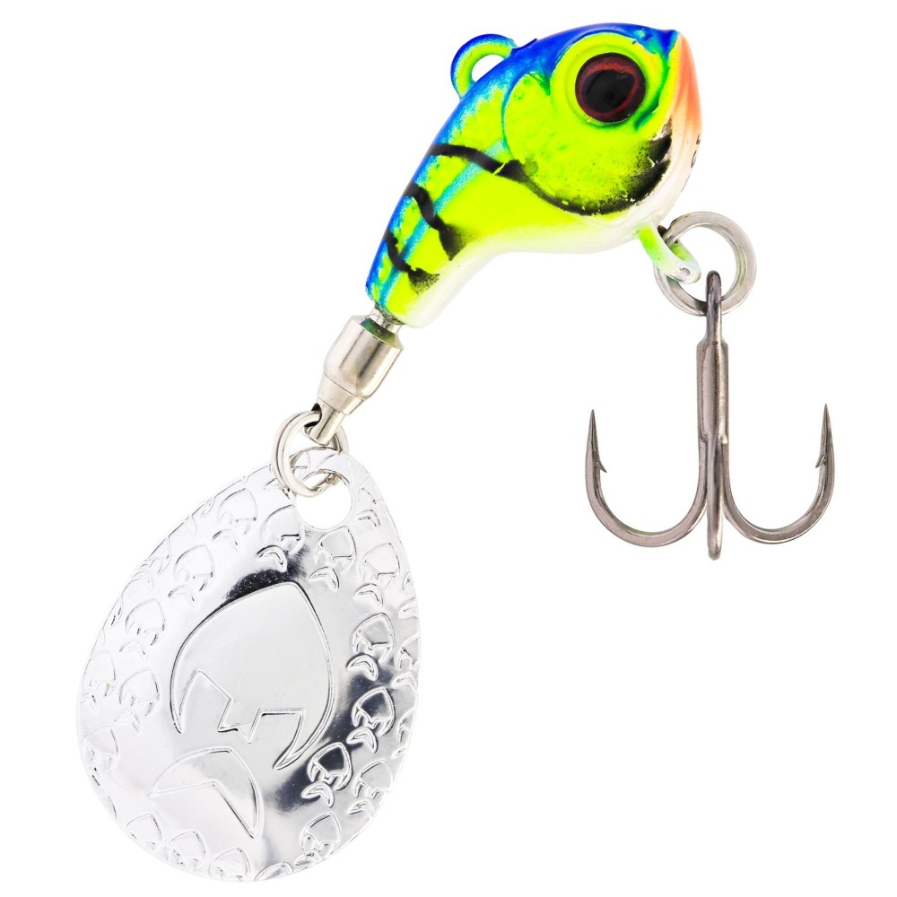 Westin DropBite Tungsten Spin Tail Jig - Jigspinner Chartreuse Blue Craw - 1,6cm - 7g