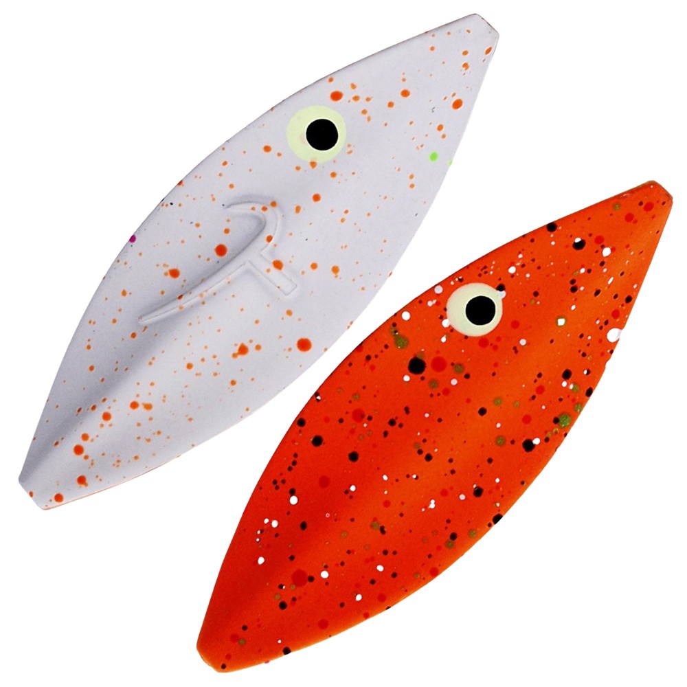 Westin Twister - Spoon Orange/White (Glow) Splat - 4,2cm - 4g - 1 Stück