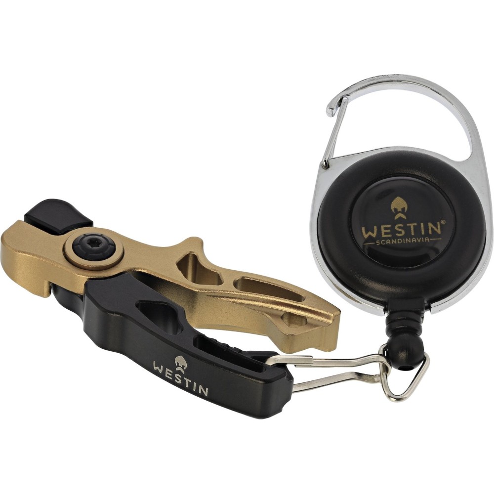 Westin Micro Line Cutter & Pin on Reel - Schnurknipser Black Sand - 6,3cm - 1 Stück