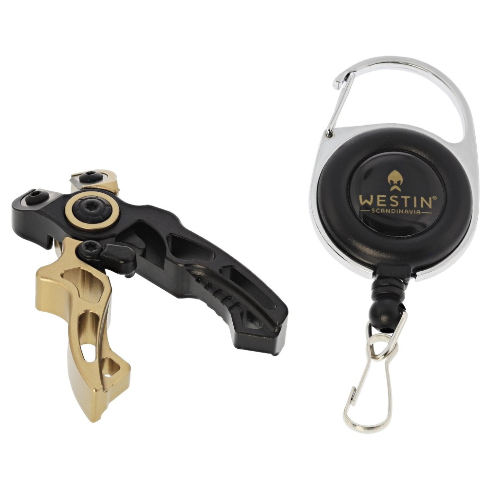 Westin Micro Line Cutter & Pin on Reel - Schnurknipser Black Sand - 6,3cm - 1 Stück