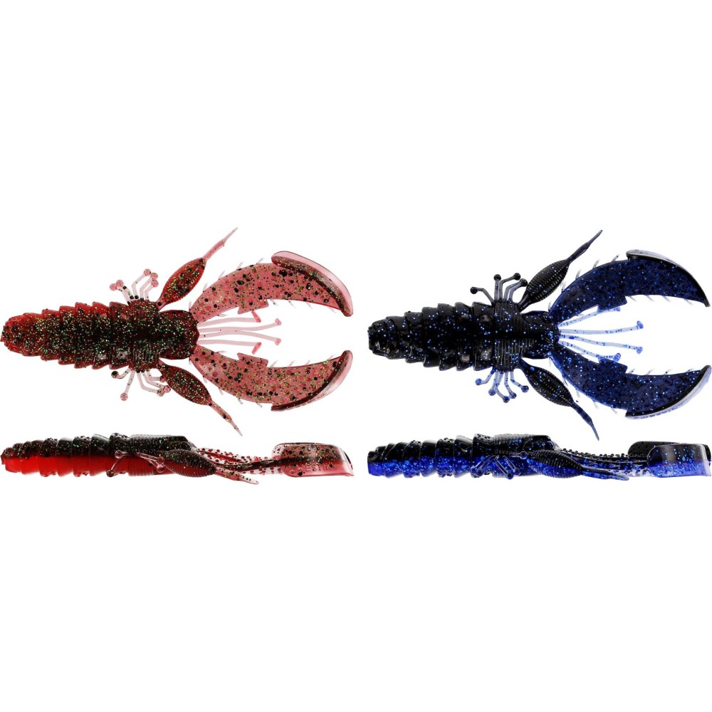 Westin Chebu Rig CreCraw R 'N R - vormontierter Krebs Clear Water Mix - 6,5cm - 7g - #3 - 2 Stück