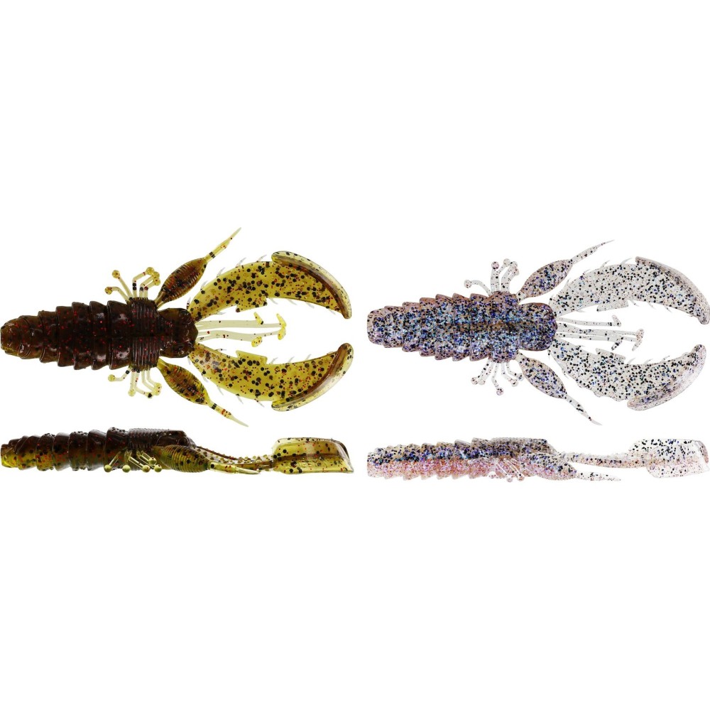 Westin Chebu Rig CreCraw R 'N R - vormontierter Krebs Dark Water Mix - 6,5cm - 10,5g - #3 - 2 Stück