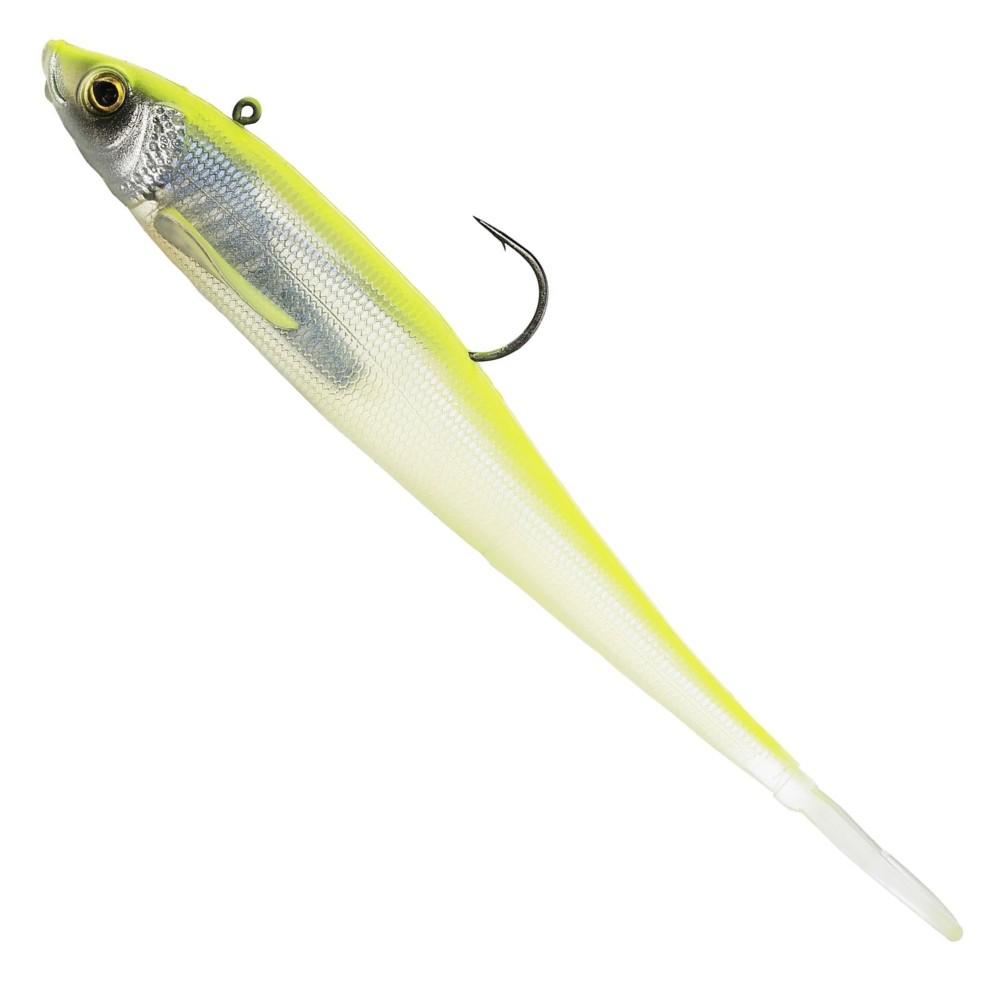 Westin TwitchTeez R2F - vormontierter Gummifisch Lemon Ice - 13,5cm - 18g - 1 Stück