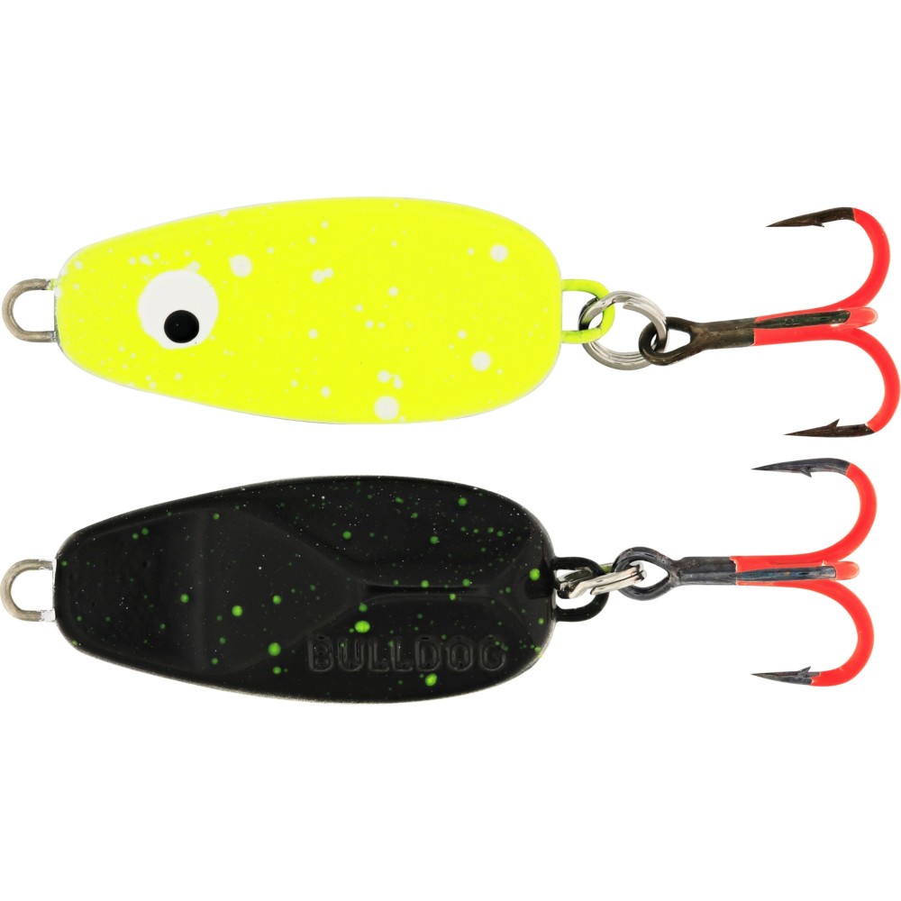 Westin Bulldog - Spoon Black/Chartreuse Splat (Ultimate) - 2cm - 2,5g - 1 Stück
