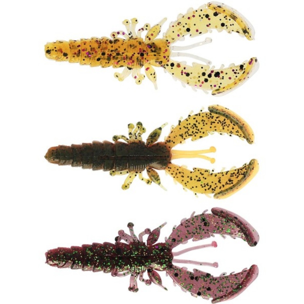 Westin CreCraw Slim Creaturebait - Krebs Clear Water Mix 26 - 7,5cm - 3g - 4 Stück