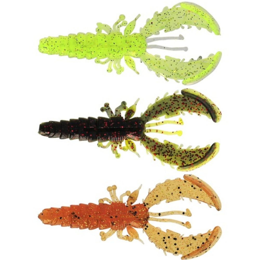 Westin CreCraw Slim Creaturebait - Krebs Dark Water Mix 26 - 7,5cm - 3g - 4 Stück