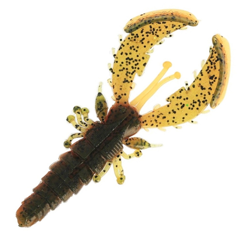 Westin CreCraw Slim Creaturebait - Krebs UV Craw - 7,5cm - 3g - 4 Stück