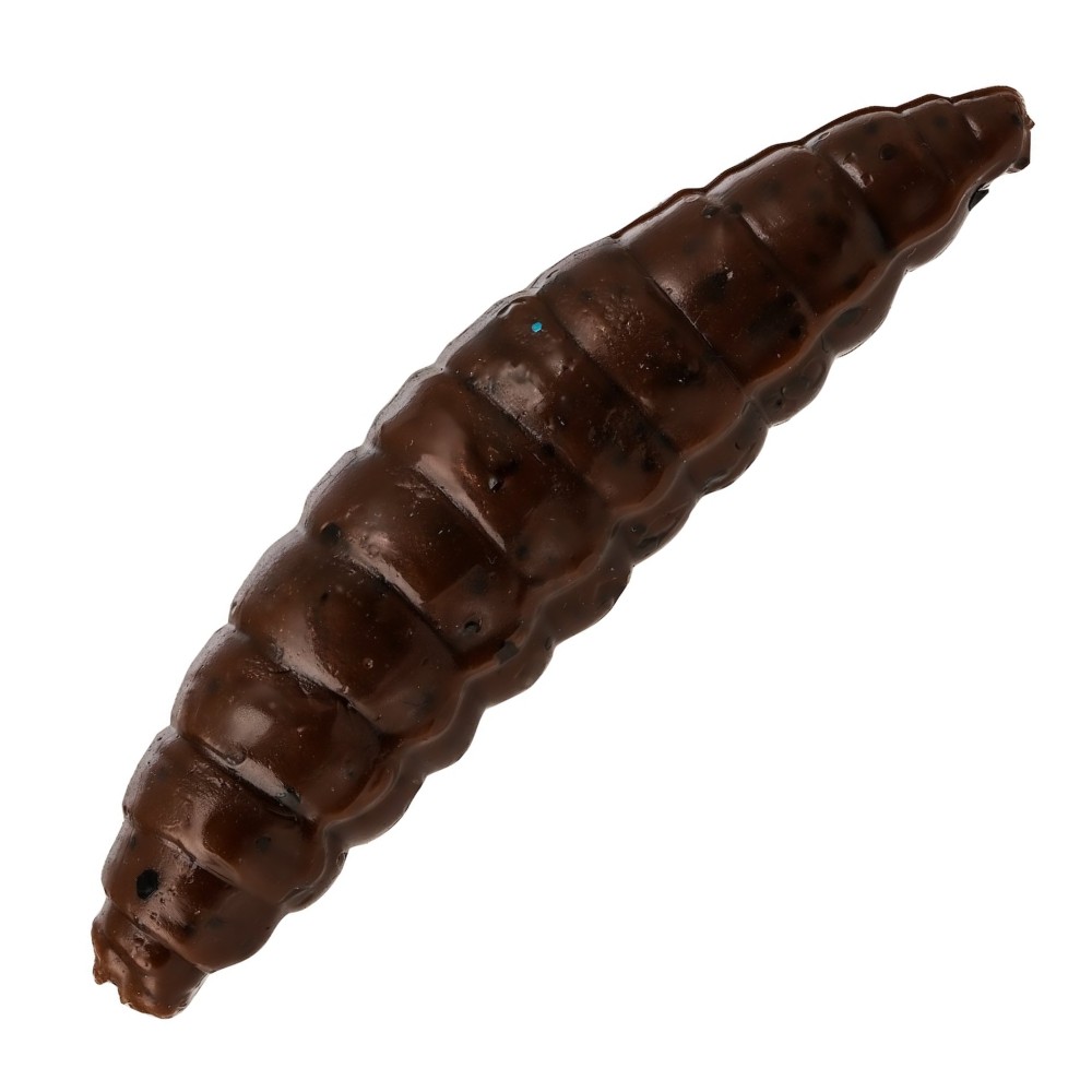 Westin Maggot - Creaturebait Dark Brown - 4,8cm - 2,2g - Banana - 8 Stück