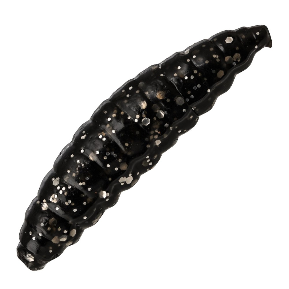 Westin Maggot - Creaturebait Black - 4,8cm - 2,2g - Garlic/Cheese - 8 Stück