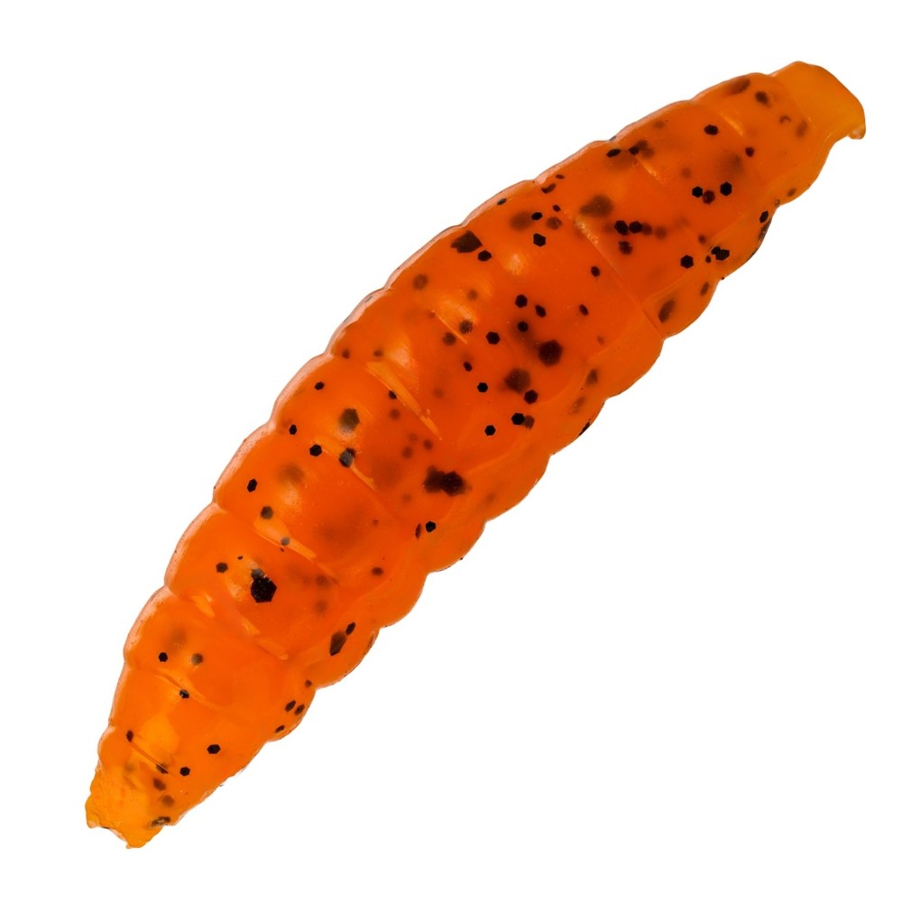Westin Maggot - Creaturebait Orange - 4,8cm - 2,2g - Garlic/Cheese - 8 Stück