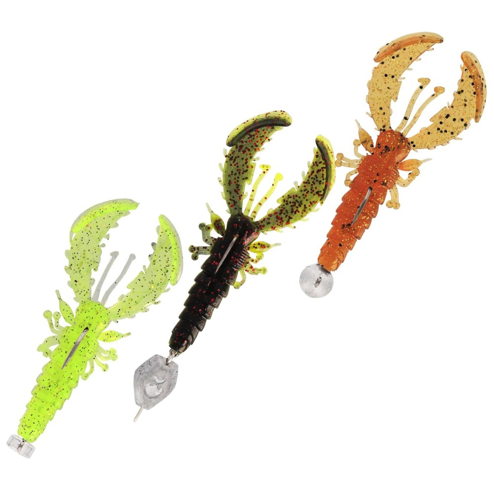 Westin Crecraw Slim R 'N R - Krebs, vormontiert Dark Water Mix 22 - 7.5 cm - 5g/7g/10g - 3 Stück
