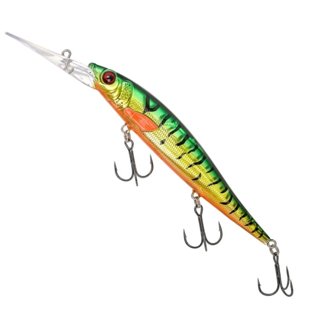Westin Jerkbite DR 11cm - Wobbler Firetiger Flash - 11cm - 15g - suspending - 1 Stück