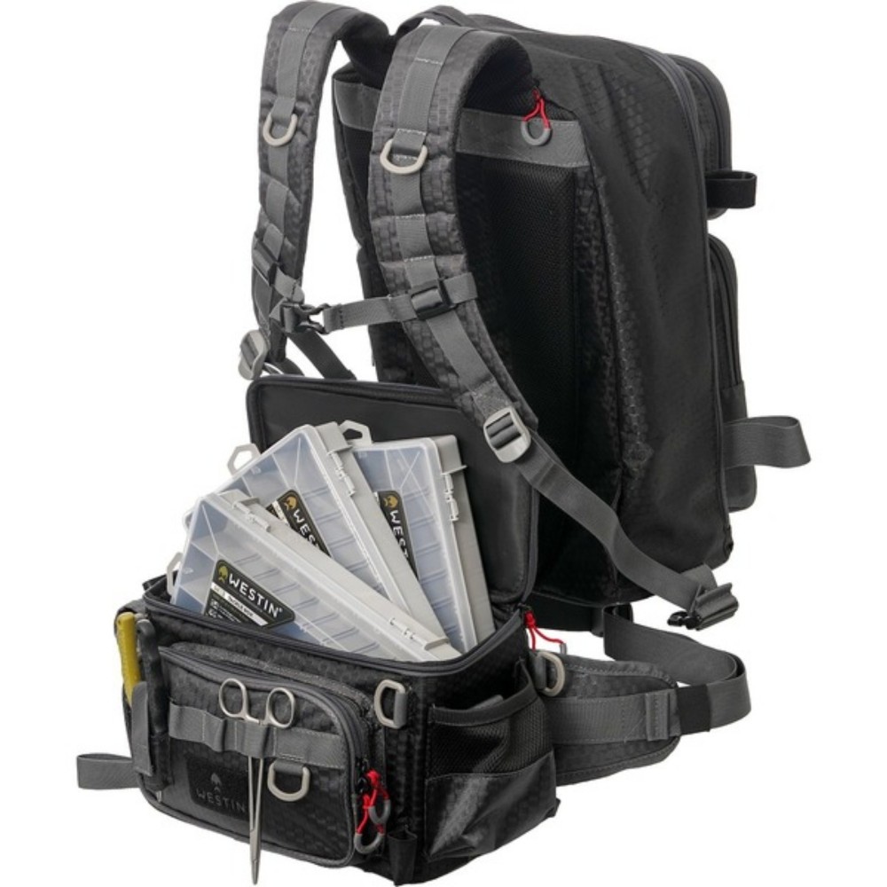 Westin W4 3in1 Master Backpack - Rucksack Titanium Black - 62x31x20cm - 1 Stück
