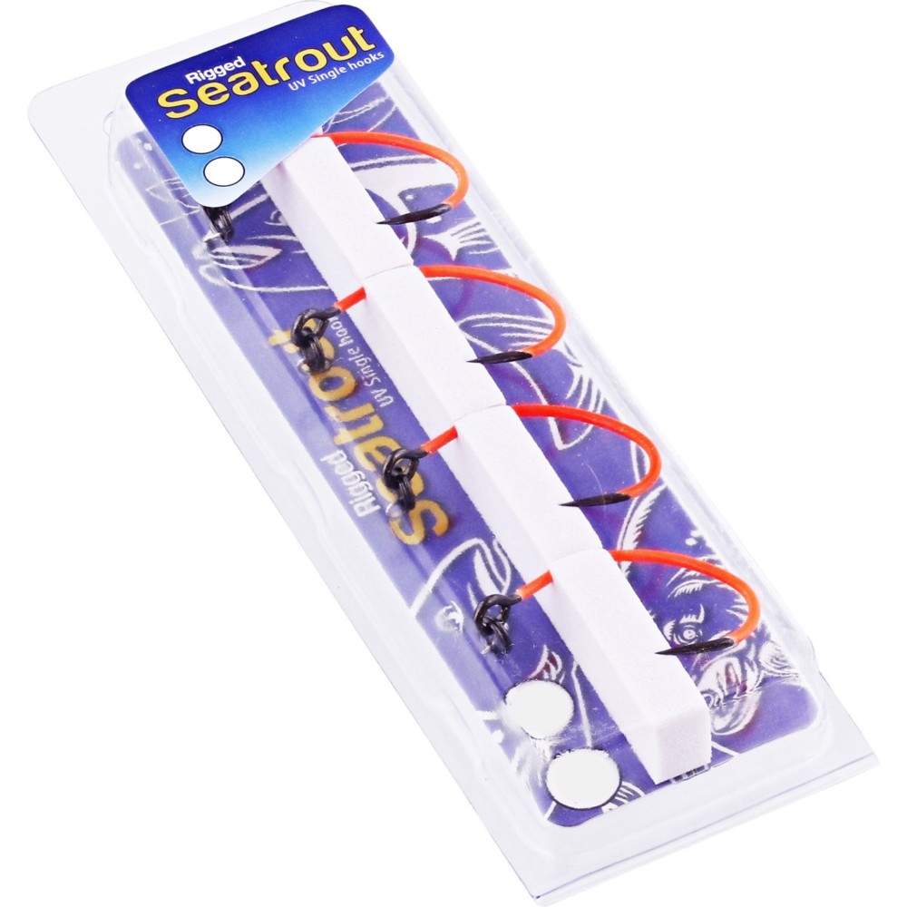 Westin Rigged Seatrout - Single Hook - Einzelhaken UV Orange - Gr. 2