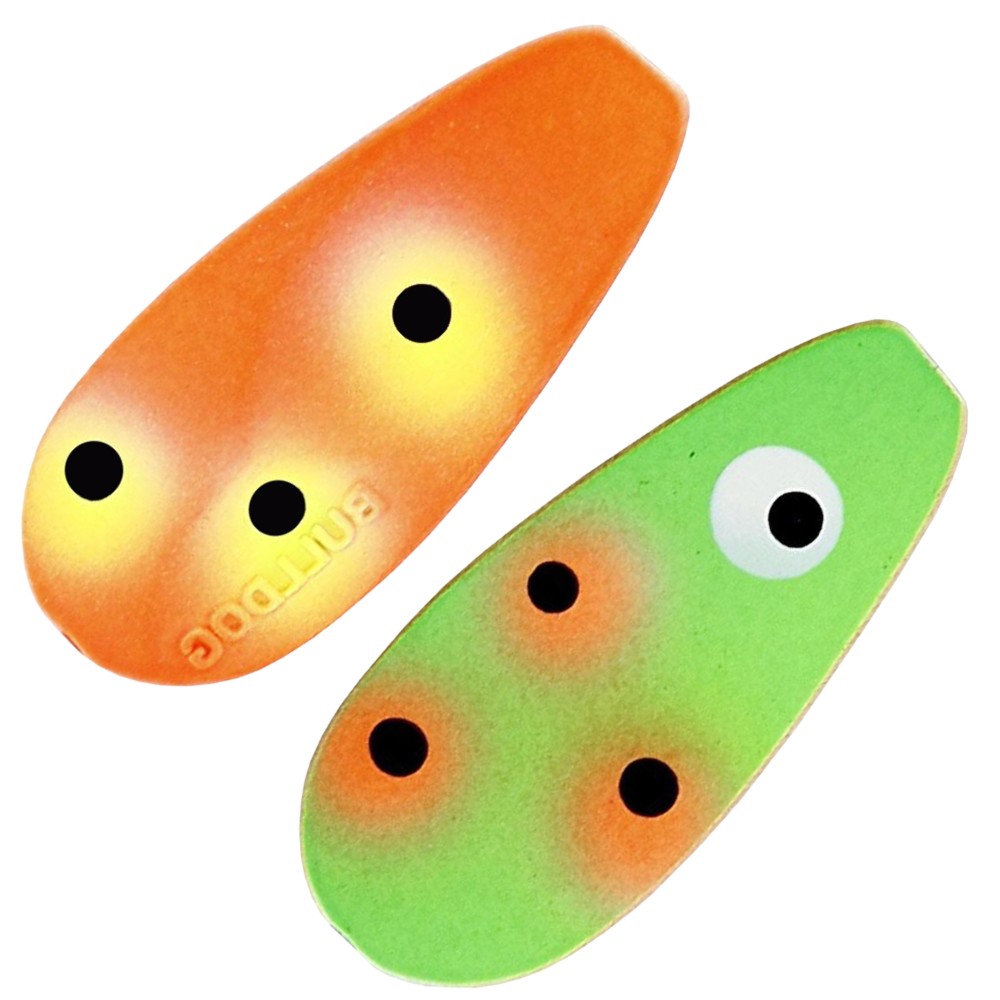Westin Bulldog Inline - Inlineblinker Green/Orange Clown - 2,7cm - 4g